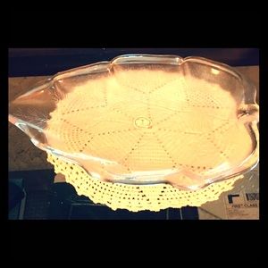 Stylesetter Clear Crystal Pinecone Platter